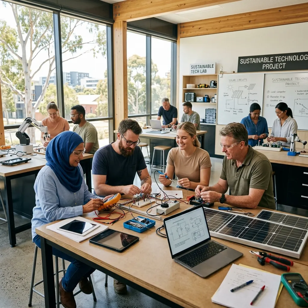 Students in practical classroom